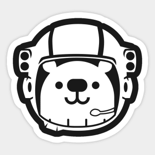 Funny & Cute Space Astronaut Bear Sticker